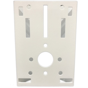 監視・ドームカメラポールマウントブラケット固定スタンド取り付け金具210x147mm【白】 bitstrong