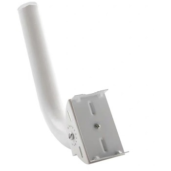監視・CCTVカメラポールマウントブリッジブラケット取り付け金具250mm【白】 bitstrong
