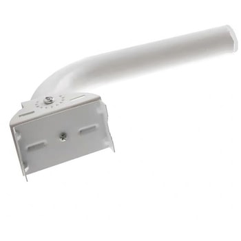 監視・CCTVカメラポールマウントブリッジブラケット取り付け金具250mm【白】 bitstrong