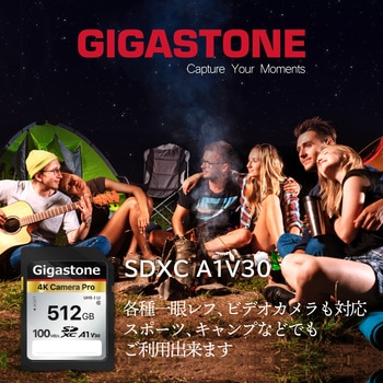 UHS-1，U3，C10 SDXCカード Gigastone