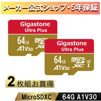 GJMXR-64GV3A1100R-2PK A1V30クラス Nintendo Switch確認済マイクロSD