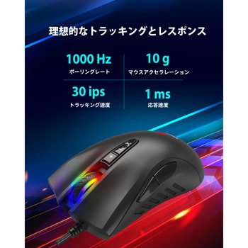 有線ゲーミングマウス 3200 DPI Gigastone