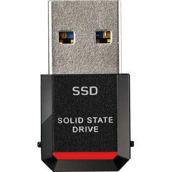 SSD-PST500U3BA/D 外付けSSD ポータブル USB3.2 Gen2 小型 TV録画対応 500GB ブラック BUFFALO( バッファロー) 端子数1 - 【通販モノタロウ】