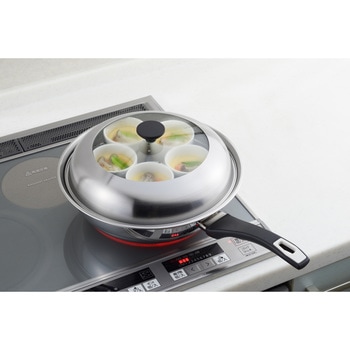 見える!フライパン用蒸し器 ヨシカワ