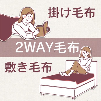 フランネル電気掛敷毛布 ゼピール