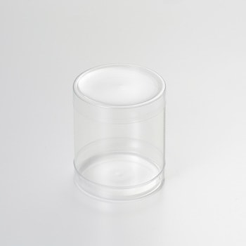 円柱 特小 PVCクリスタルボックス HEIKO 直径50mm厚さ0.25mm 1セット 
