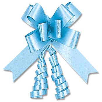 22mm巾 ライトブルー リボンボウ 22mm幅 HEIKO 45014839