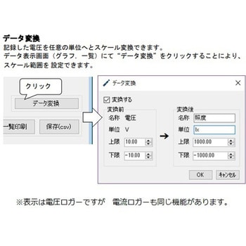 電圧ロガー JCSS校正証明書付 LS200シリーズ アズワン 実験関連品