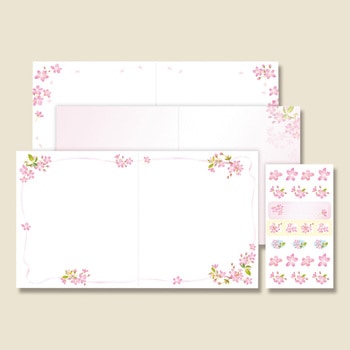 色紙寄せ書きブック 日本ホールマーク 色紙 通販モノタロウ サクラとリボン