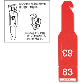 連番荷札ペーパーチケット HEIKO 番号札 【通販モノタロウ】