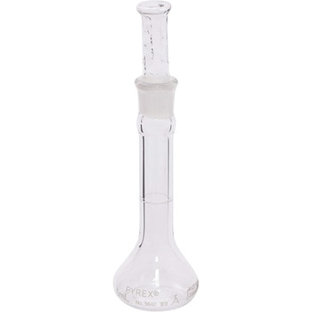 メスフラスコ CLassA 白 英語版校正証明書付 PYREX(パイレックス)