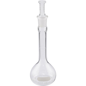 メスフラスコ CLassA 白 英語版校正証明書付 PYREX(パイレックス)