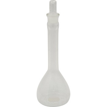 メスフラスコ CLassA 白 英語版校正証明書付 PYREX(パイレックス)