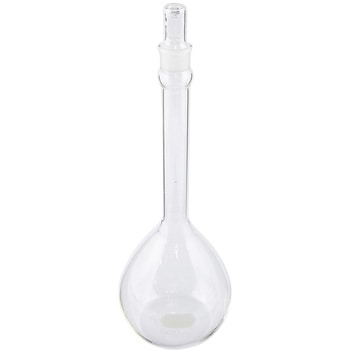 メスフラスコ CLassA 白 英語版校正証明書付 PYREX(パイレックス)