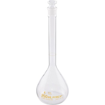 メスフラスコ JIS規格 英語版校正証明書付 5640JISシリーズ PYREX(パイレックス)
