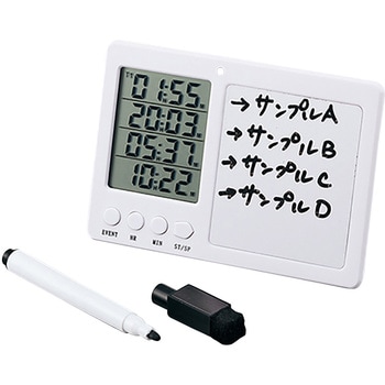 4連タイマー ホワイトボード付 校正証明書付 アズワン