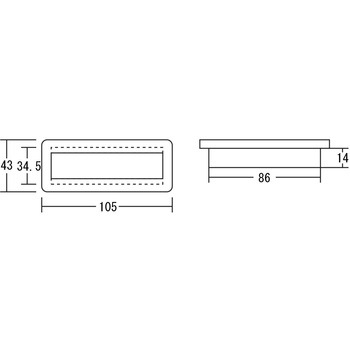 セリカ両開き引手 ツキエス