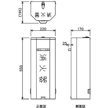 10型用ステンレス製自動車用消火器ボックス モリタ宮田