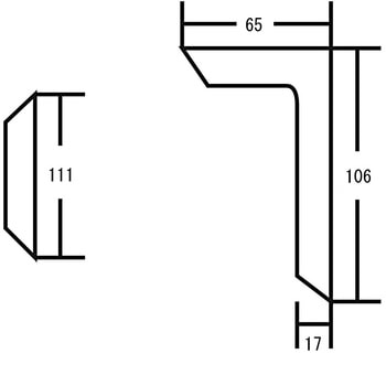 八双角丸 中付 ツキエス