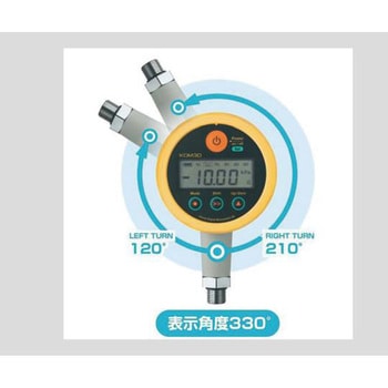 高精度デジタル圧力計 006P 9V 乾電池タイプ JCSS校正証明書付 KDM30シリーズ - クローネ