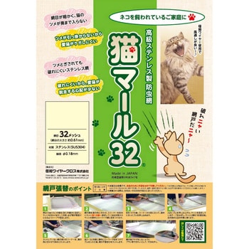 猫マール 信和ワイヤークロス 網戸関連商品 通販モノタロウ