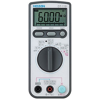 デジタルマルチメーター JCSS校正 DT-119シリーズ ホーザン
