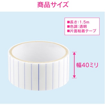 これカモ 水まわり仮補修テープ ひび割れ補修  (洗面台 手洗器 浴槽 透明テープ 1.5m) GAONA(ガオナ)