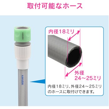 GA-QA028 ガオナ ホーセンド 大口径 (大きめの蛇口用 ワンタッチ接続用