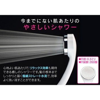 これカモ シャワーヘッドとホースのセット 浄水 大型 (髪・肌にやさしい 塩素除去 節水 ホワイト) GAONA(ガオナ)