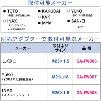 これカモ シャワーヘッドとホースのセット 浄水 大型 ストップ (髪・肌にやさしい 塩素除去 節水 ホワイト) GAONA(ガオナ)