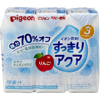 ベビー飲料 紙パック飲料 すっきりアクア りんご ピジョン