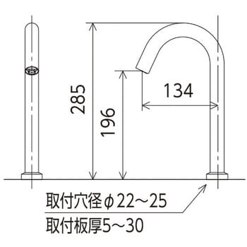 E1700L3M4 センサー水栓 AC100V仕様 ロング 1個 KVK 【通販サイト