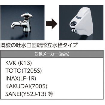 センサー水栓 (吐水口回転形立水栓タイプ用) KVK