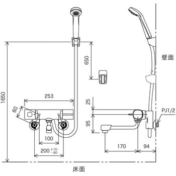 サーモスタット式シャワー KVK 【通販モノタロウ】