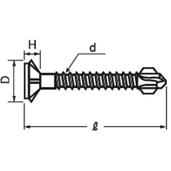 M4×28 リーマピアス(SUS410/ラフレ)(小箱) 大阪魂 45090175