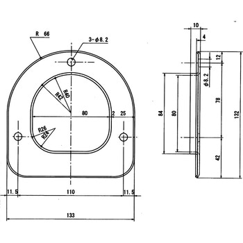小ロープ通し枠(ステンレス) 信和自動車工業