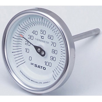 バイメタル式温度計 英語版校正証明書付 BM-Tシリーズ 佐藤計量器