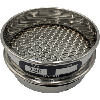 ステンレスふるい Φ75×20mm 校正証明書 ISO9001 付 サンポー