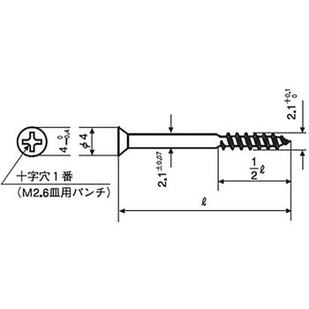 一番ビス(SUS410/茶ブロンズ) (小箱) 日本パワーファスニング