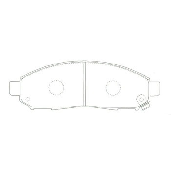 PF-2517 ブレーキパッド 1セット(4枚) 日清紡 【通販モノタロウ】