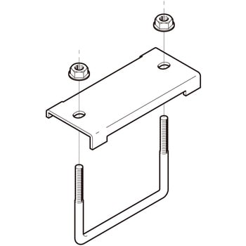 ダクト 形鋼用ダクト交差支持金具 ネグロス電工 接合ユニット 通販モノタロウ