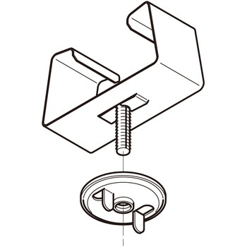 ダクト(開口上向き用器具取付金具) ネグロス電工