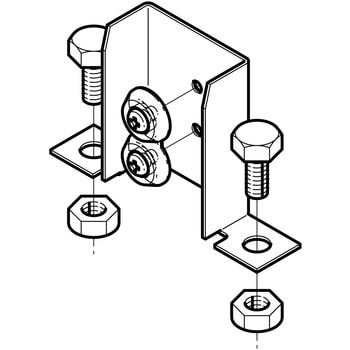 ダクト(盤接続金具) ネグロス電工 接合ユニット 【通販モノタロウ】