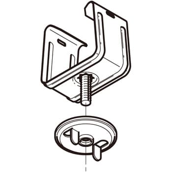 レースウェイ(開口上向き用器具取付金具) ネグロス電工 レースウェイ用