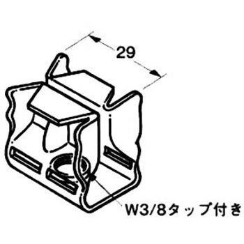 吊り金具 Cデッキ用 ネグロス電工 吊金具 通販モノタロウ Hb24cd W3