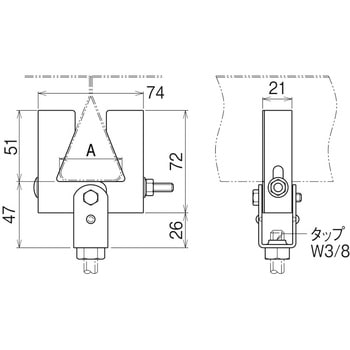 HB44FD-W3 吊り金具(F、雪印F、SF、N、ハイデッキ用) ネグロス