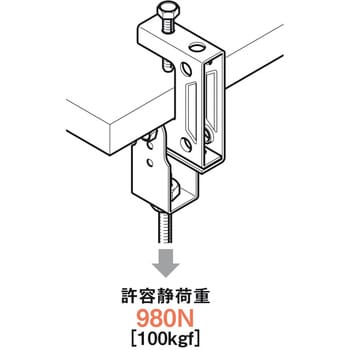 HB3 吊り金具(一般形鋼用) 1個 ネグロス電工 【通販モノタロウ】