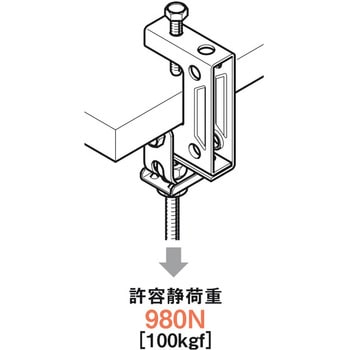 吊り金具(一般形鋼用) ネグロス電工