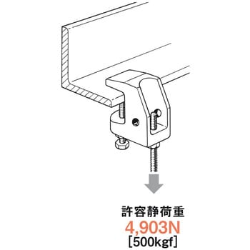 HB50-W3 吊り金具(一般形鋼用) 1個 ネグロス電工 【通販モノタロウ】