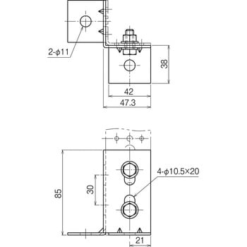 R45A1B RVラック(ベース金具) 1箱(10個) ネグロス電工 【通販サイト